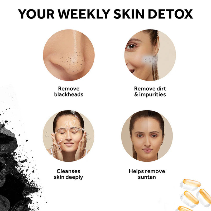 Ponds Pure Detox Activated Charcoal Face Scrub 100g Pack of 2