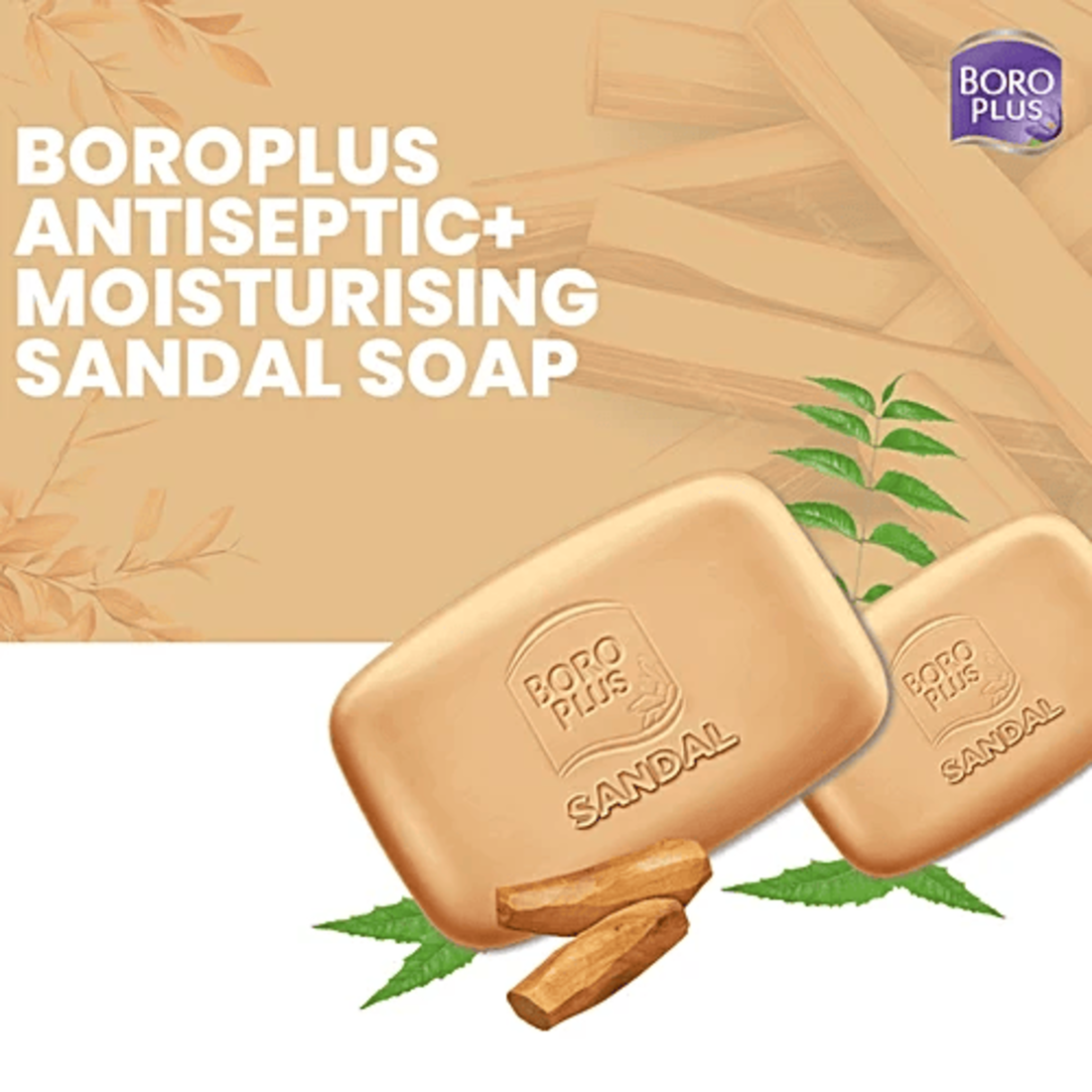 BoroPlus Sandal & Neem 3in1 Smart Bathing Bar 40g