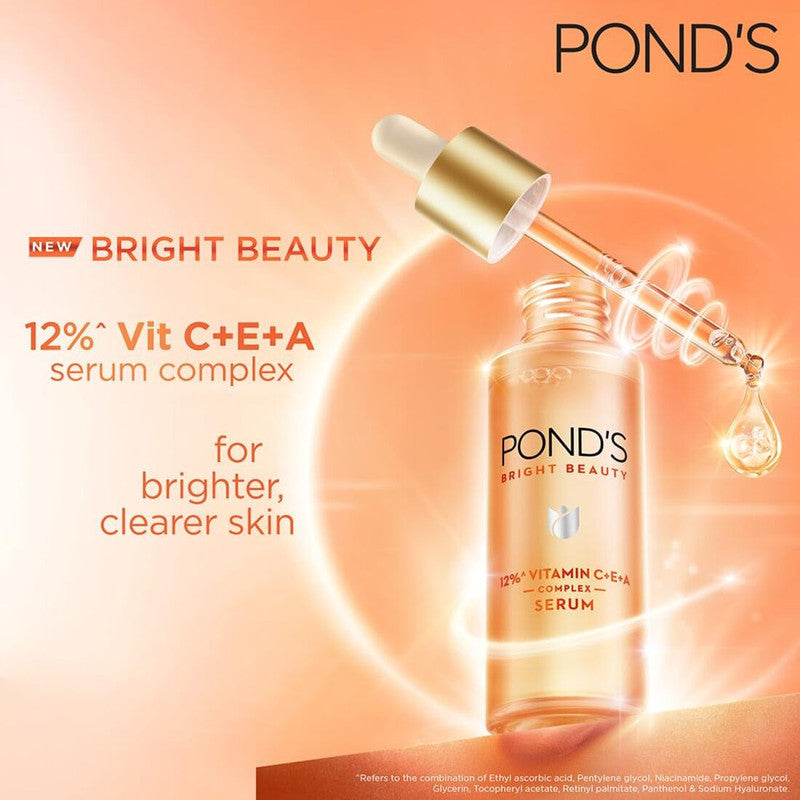 Ponds Bright Beauty 12% Vitamin C+E+A Serum (28ml) (Pack of 1)