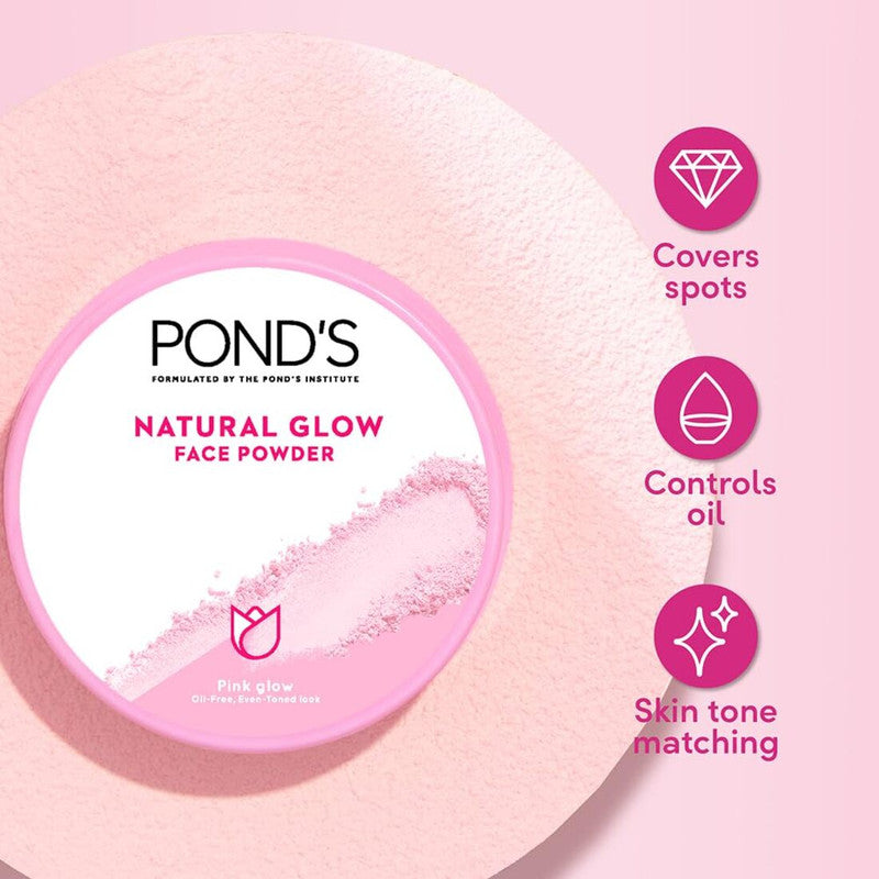 Ponds Pink Glow Face Powder (30gm) (Pack of 2)