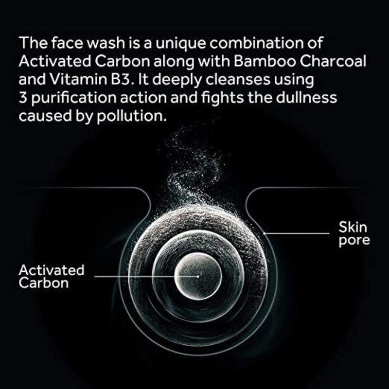 Ponds Pure Detox Anti-Pollution With Activated Charcoal Purity Face Wash, 100 g - Pack Of 2