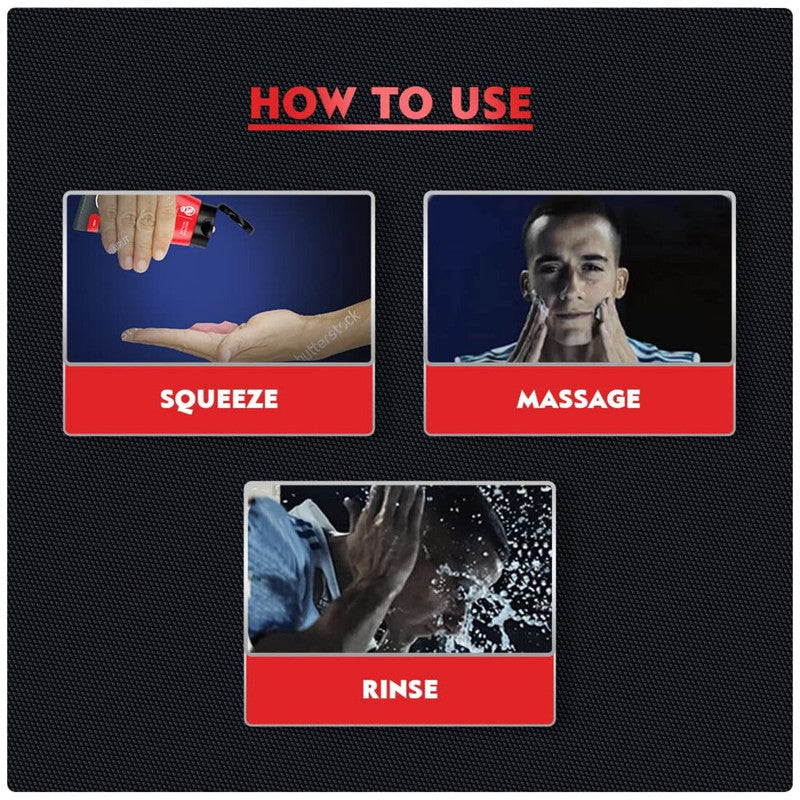 Nivea Men Deep Impact Himalayan Rock Salt Acne Face Wash 100g Pack of 3