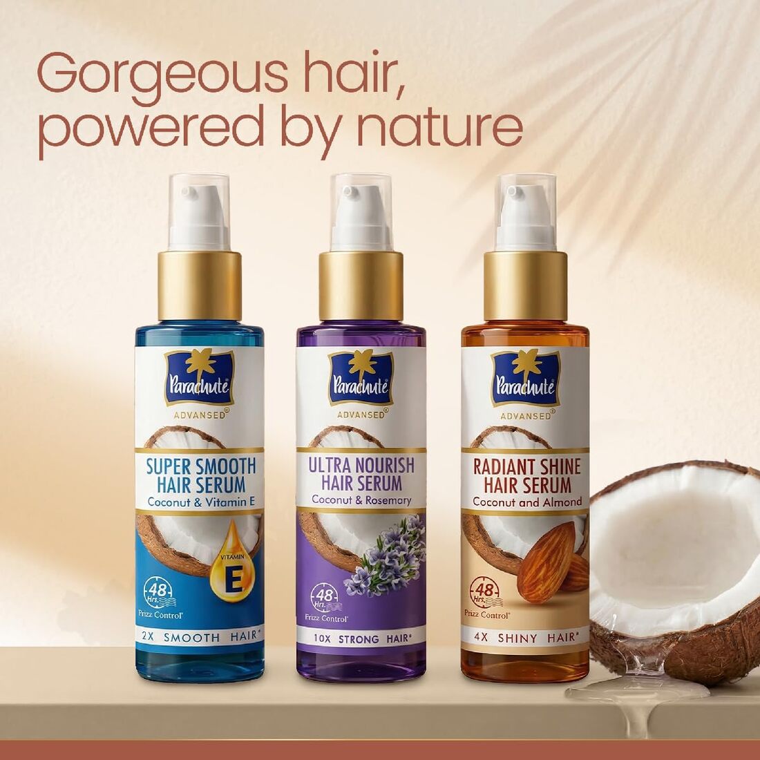 Parachute Advansed Radiant Shine Coconut & Almond Hair Serum 100ml