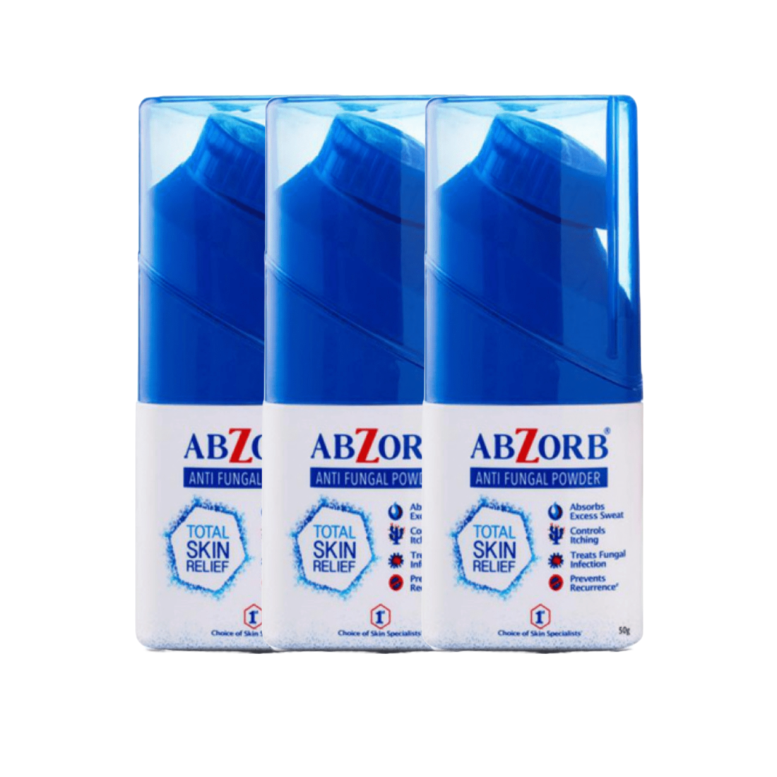 Abzorb Anti Fungal Powder 50g (Pack of 3)