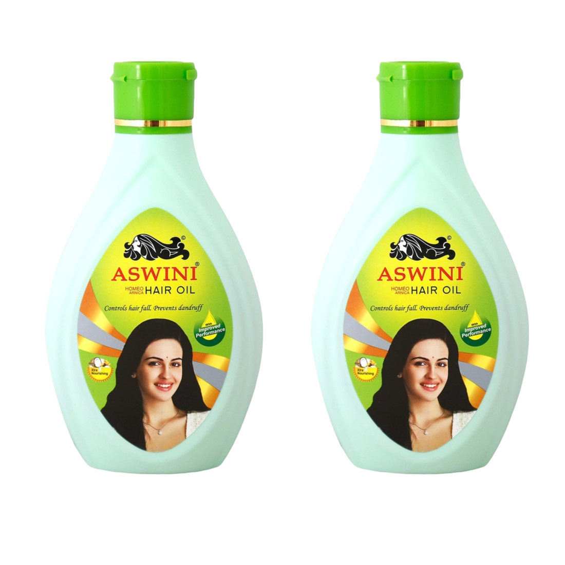 Aswini Controls Hair Fall Dandruff Hair Oil - Pack Of 2 (180ml)