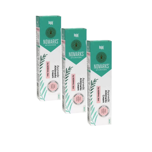 Bajaj NoMarks Normal Skin and Clear Glowing Fairness Cream (25g - 3 Pack) KartWalk