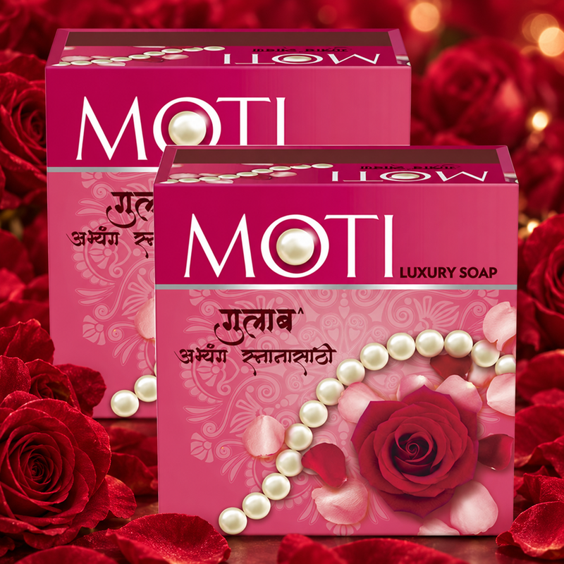 Moti Luxury Rose Soap (150gm)(Pack of 2)