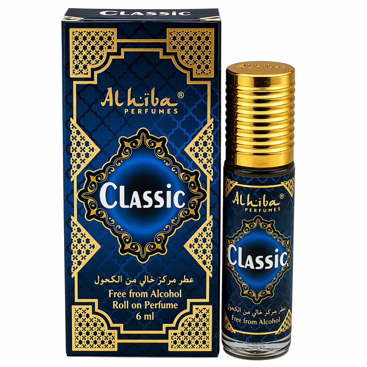 Alhiba Roll On Perfume Classic (6ml)(Pack of 2)