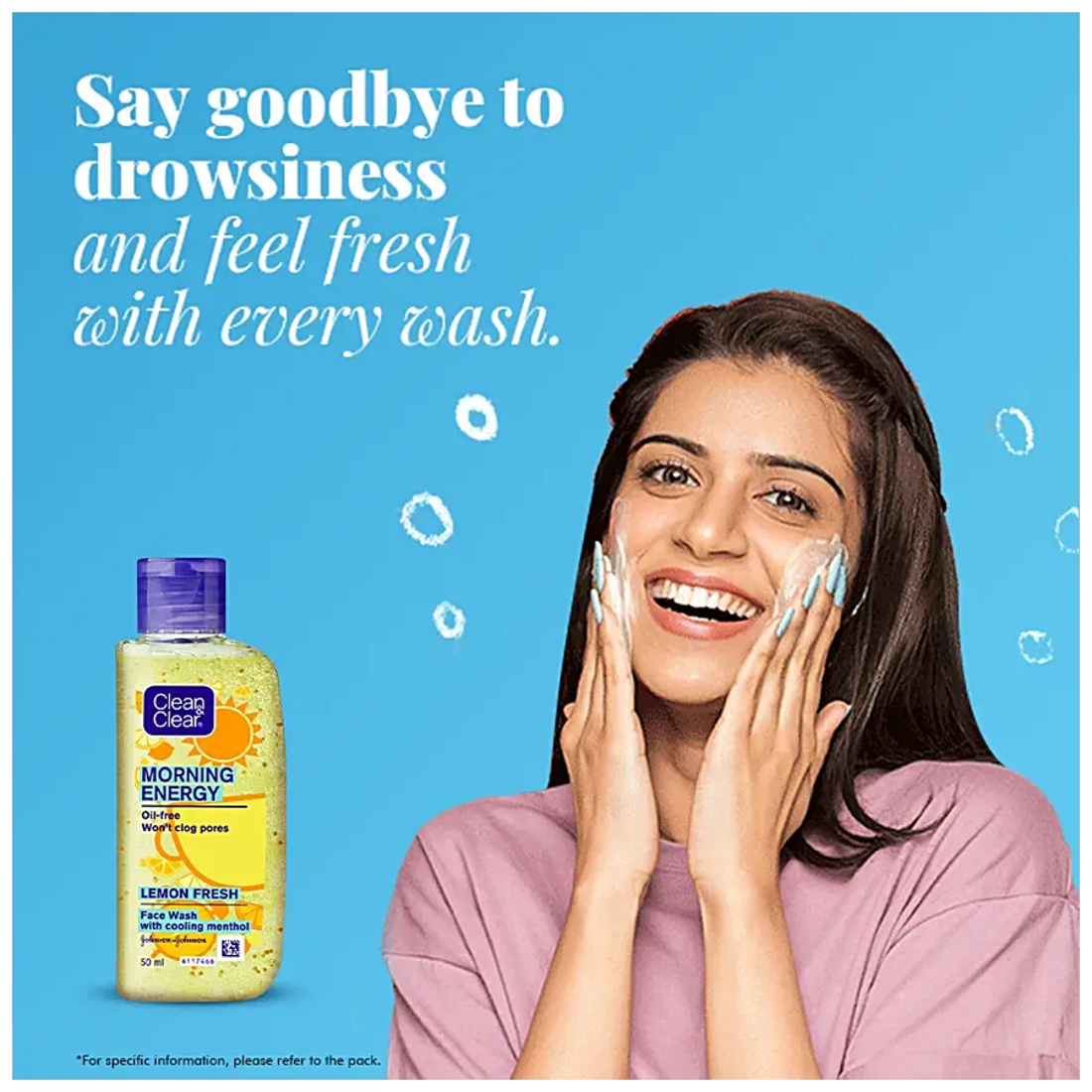Clean & Clear Morning Energy Facewash Energizing Lemon, 50ml KartWalk