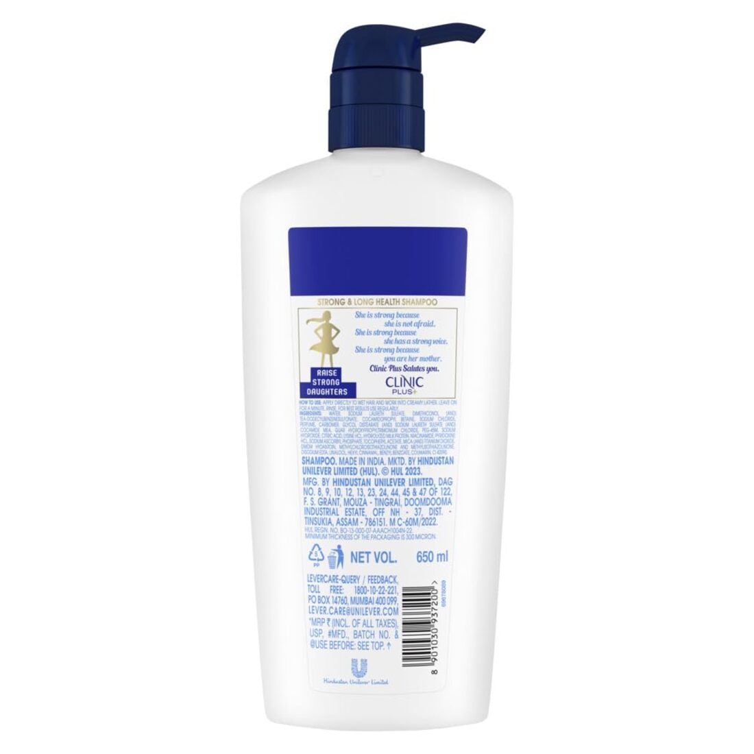 Clinic Plus Strong & Long Health Shampoo - 650ml (Pack Of 2) KartWalk