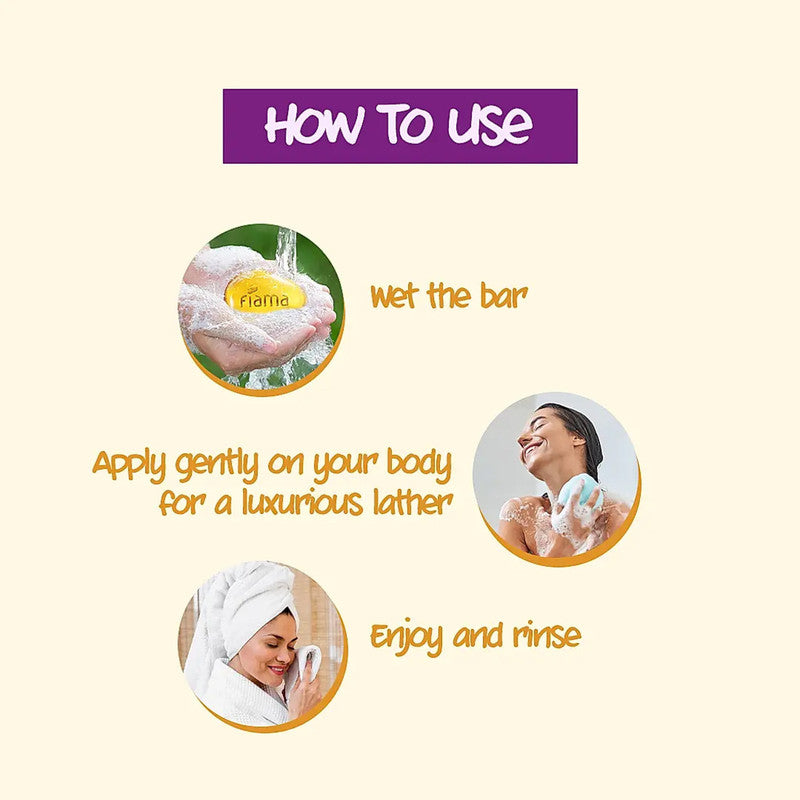 Fiama Golden Sandalwood Oil & Patchouli Soft & Luxurious Gel Bar 125g Pack of 4