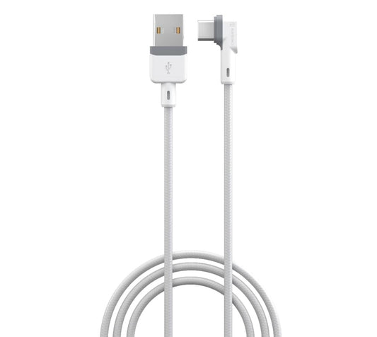 Portronics Konnect L POR-1403 Fast Charging 3A Type-C Cable 1.2 Meter with Charge & Sync Function for All Type-C Devices (White)