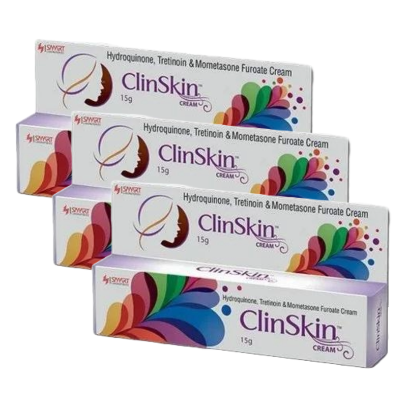 ClinSkin Hydroquinone, Tretinoin & Mometasone Furoate Cream 15g Pack of 3