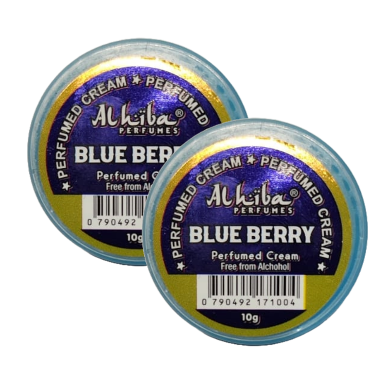 Al Hiba Blue Berry Perfume Body Cream 10g Pack of 2