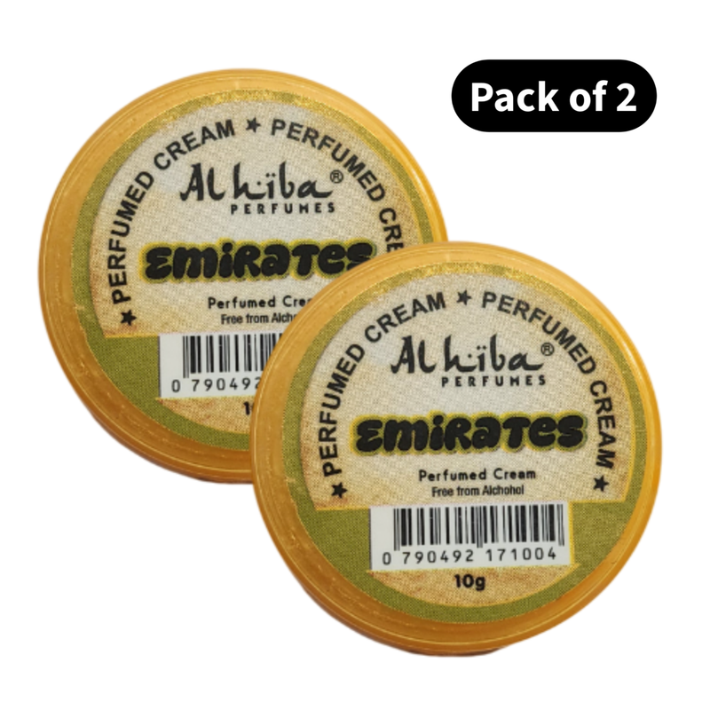 Al Hiba Perfume Body Cream Emirates (10gm) (Pack of 2)