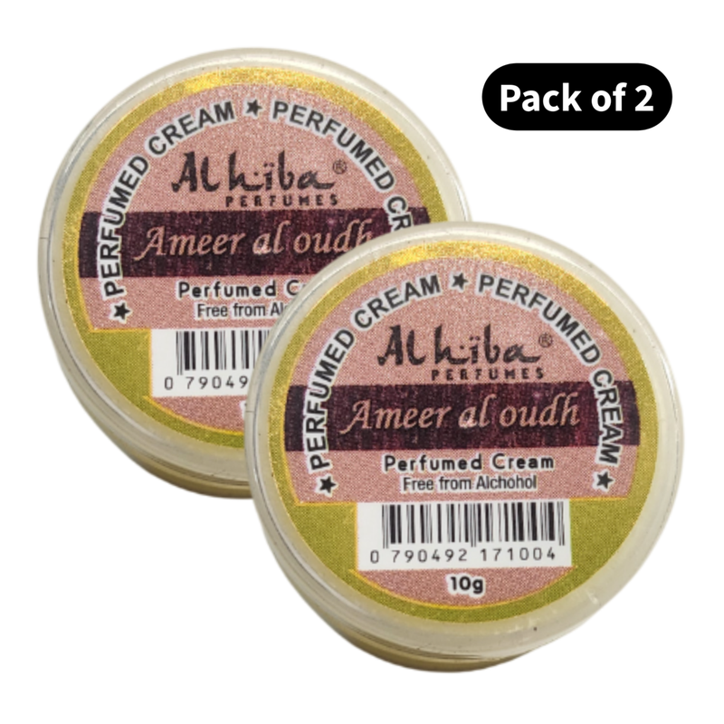 Al Hiba Perfume Body Cream Ameer Al Oudh (10gm) (Pack of 2)