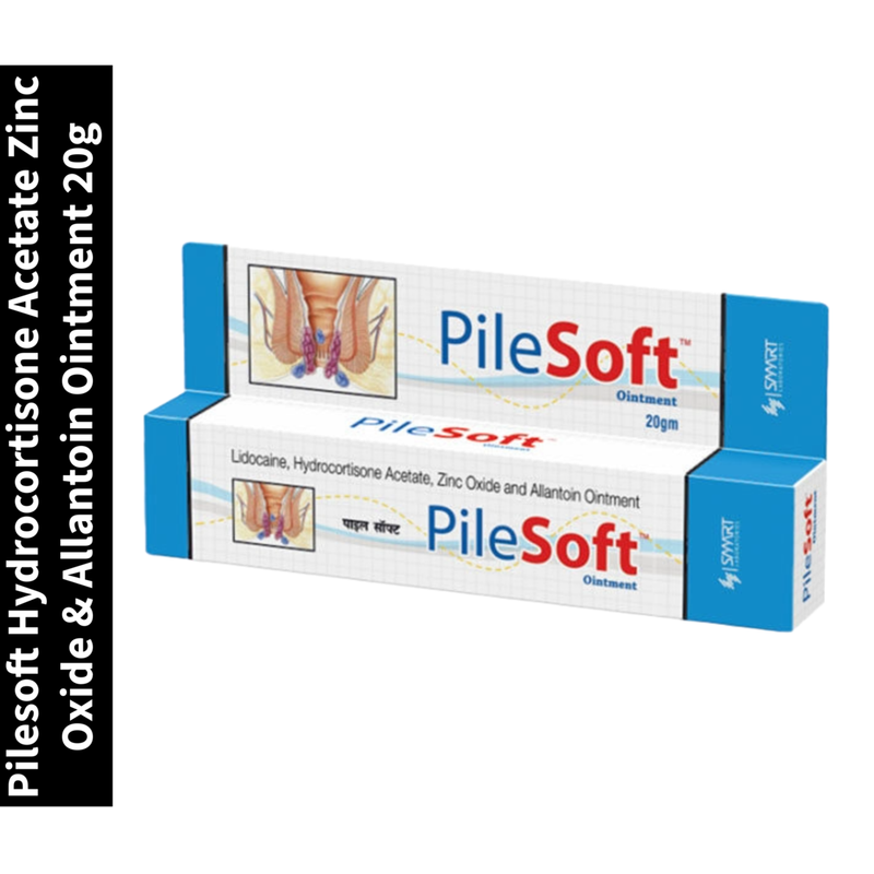 Hydrocortisone Acetate Pilesoft Zinc Oxide & Allantoin Ointment 20g