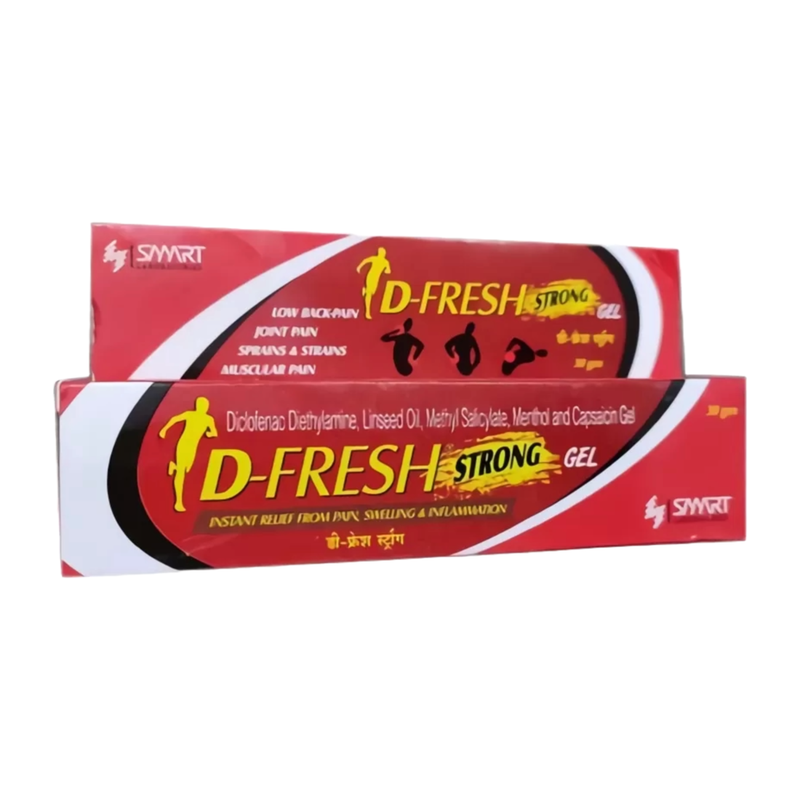 D-Fresh Instant Relief From Pain, Swelling & Inflammation Gel 30g