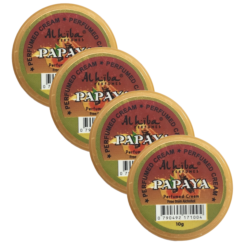 Al Hiba Papaya Perfume Body Cream 10g Pack of 4