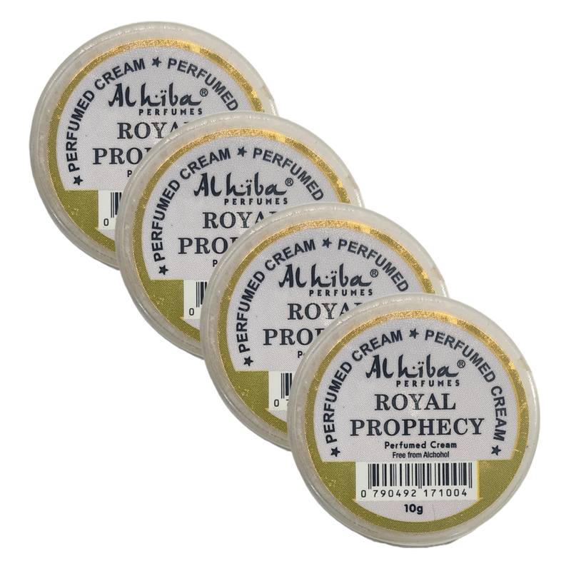 Al Hiba Royal Prophecy Perfume Body Cream 10g Pack of 4