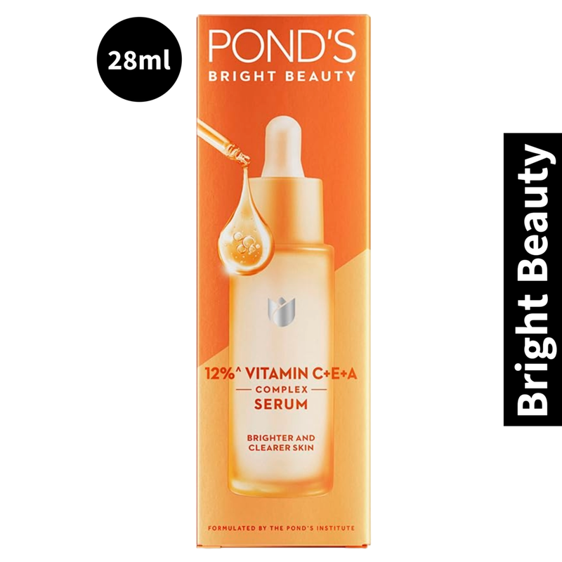 Ponds Bright Beauty 12% Vitamin C+E+A Serum (28ml) (Pack of 1)