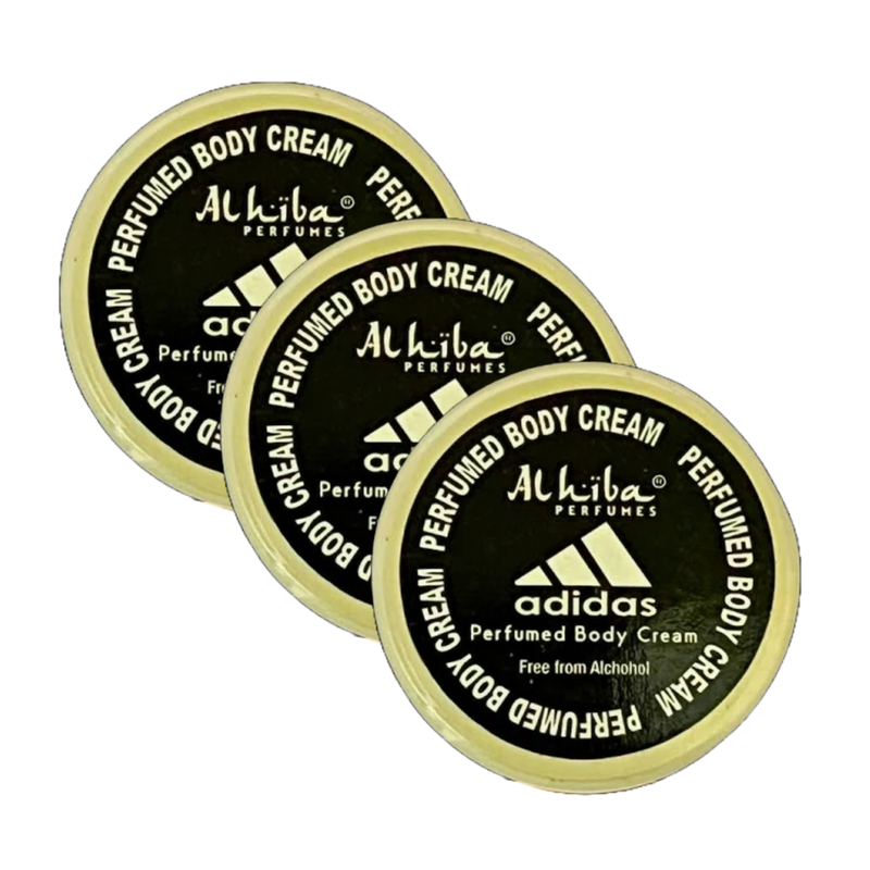 Al Hiba Adidas Perfume Body Cream 10g Pack of 3