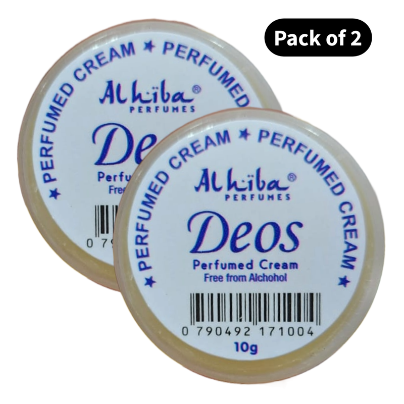 Al Hiba Perfume Body Cream Deos (10gm) (Pack of 2)