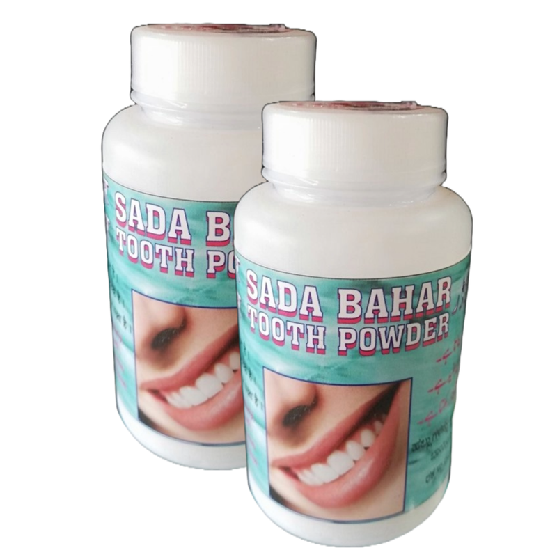Sada Bahar Health & Shiny Tooth Powder 50g Pack of 2