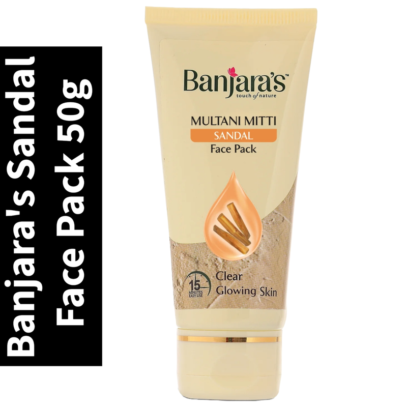Clear Skin Banjara's Multani Mitti Sandal Face Pack 50g