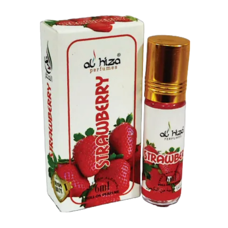 Al Hiza Strawberry Roll On Perfume 6ml Pack of 4