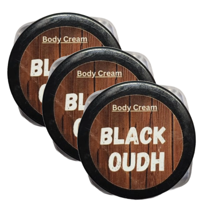 Black Oudh Perfume Body Cream 10g Pack of 3