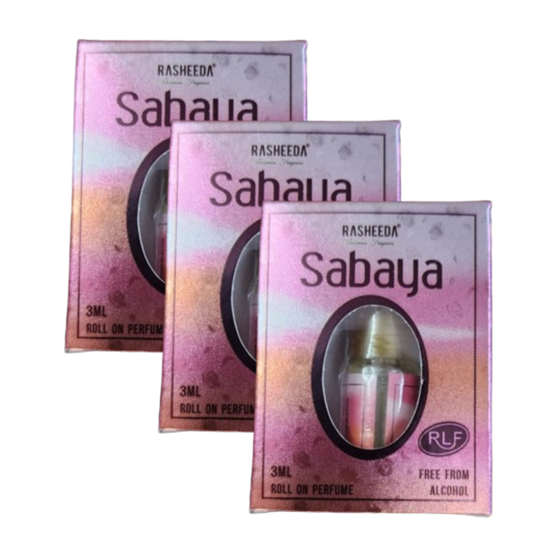 Rasheeda Luxurious Fragrance Sabaya Roll On Perfume 3ml Pack of 3