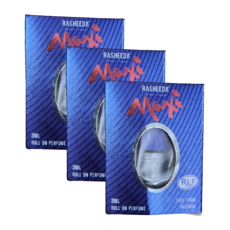 Rasheeda Luxurious Fragrance Maxi Roll On Perfume 3ml Pack of 3
