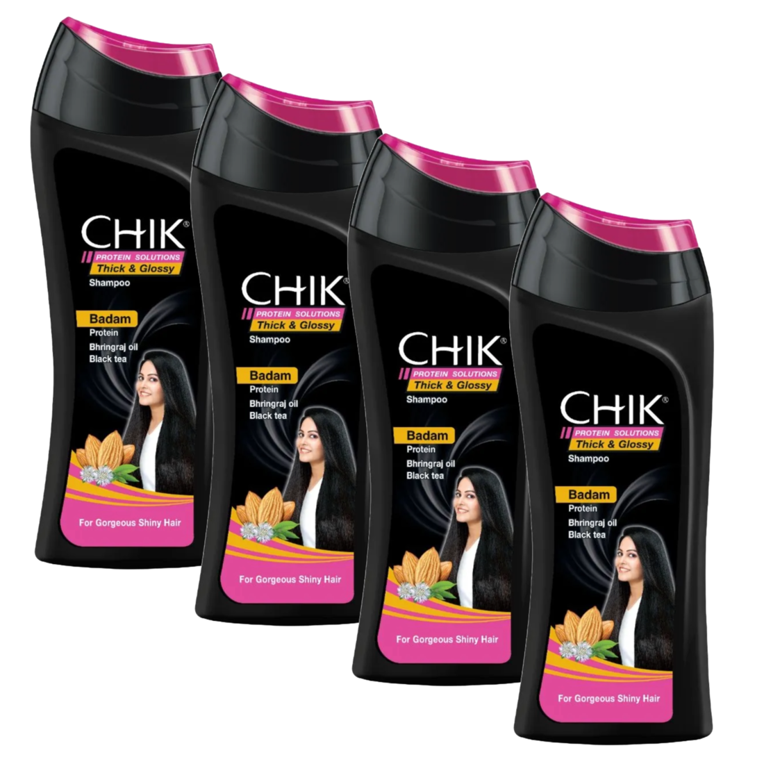 Thick & Glossy Black Shampoo 80ml (Pack Of 4)