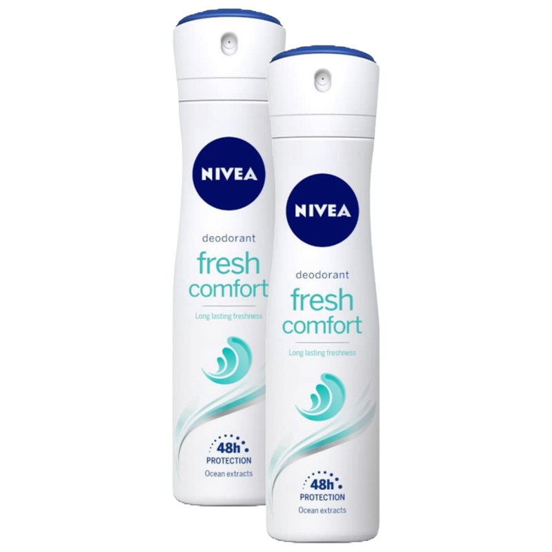 Nivea Fresh Comfort 48H Protection Ocean Extracts Deodorant 92g Pack of 2