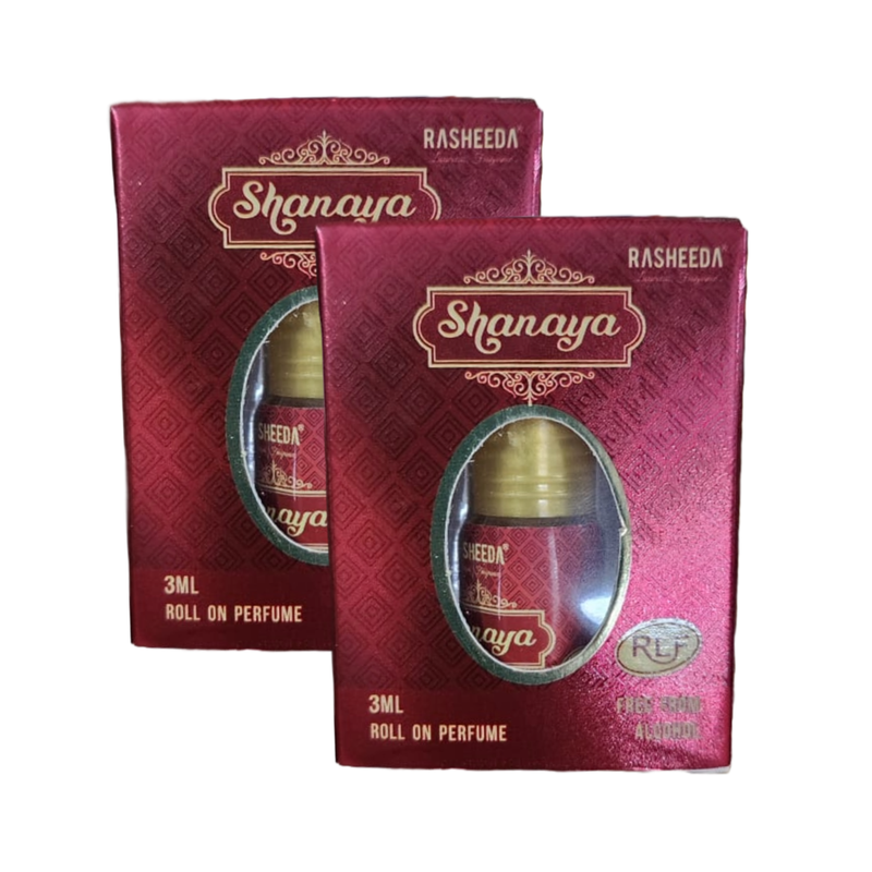 Rasheeda Luxurious Fragrance Shanaya Roll On Perfume 3ml Pack of 2