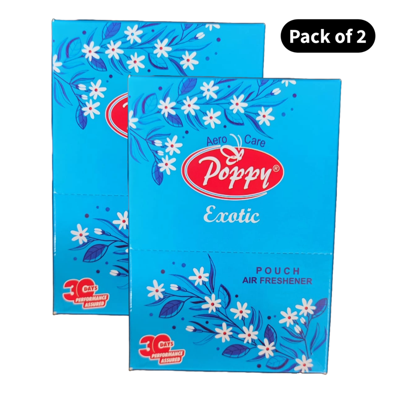 Poppy Exotic Pouch Air Freshener (6x10gm)(Pack of 2)