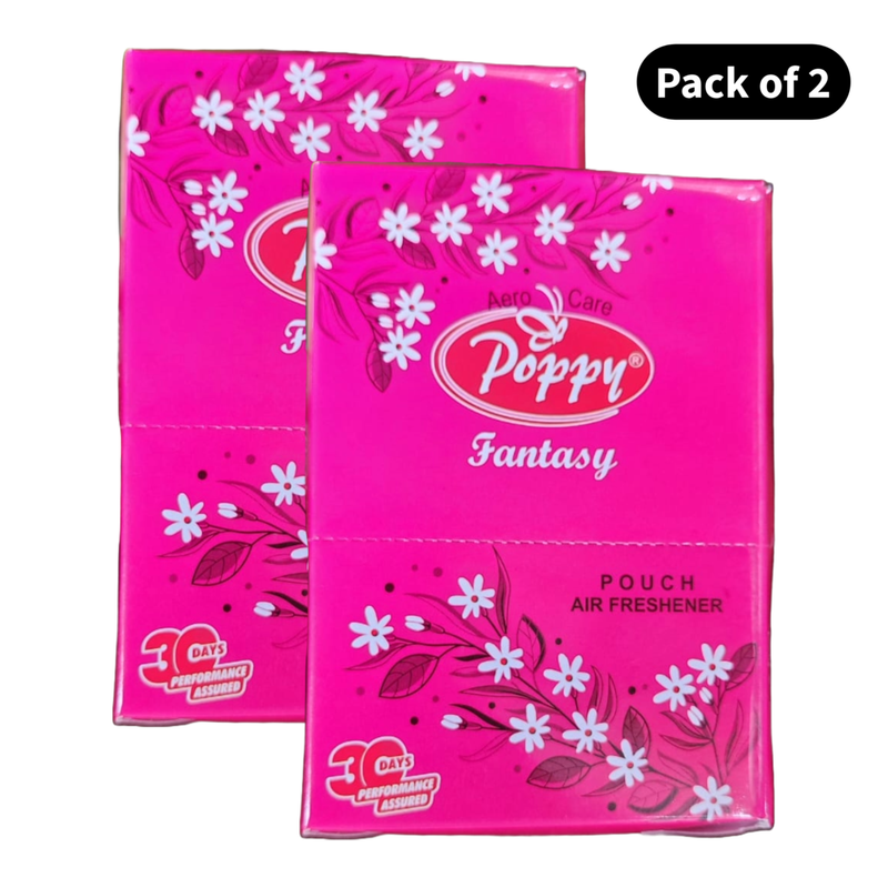 Poppy Fantasy Pouch Air Freshener (6x10gm)(Pack of 2)