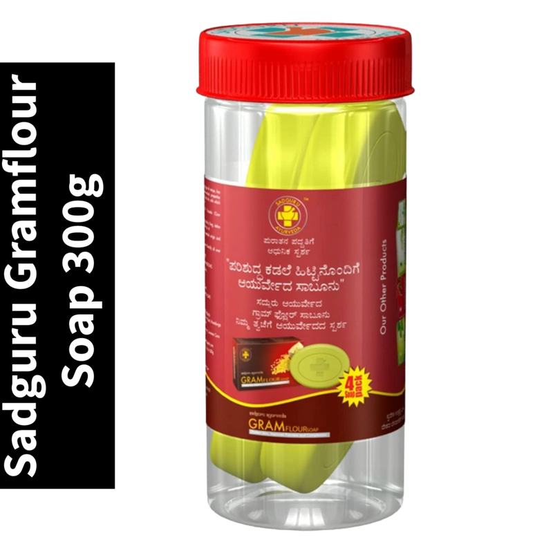 Gramflour Soap Sadguru Ayurveda 75gm Pack of 4