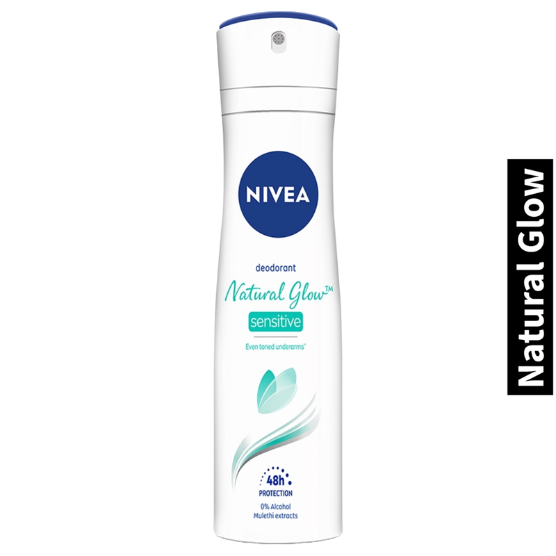 48H Protection Mulethi Extracts Nivea Natural Glow Sensitive Deodorant 91g