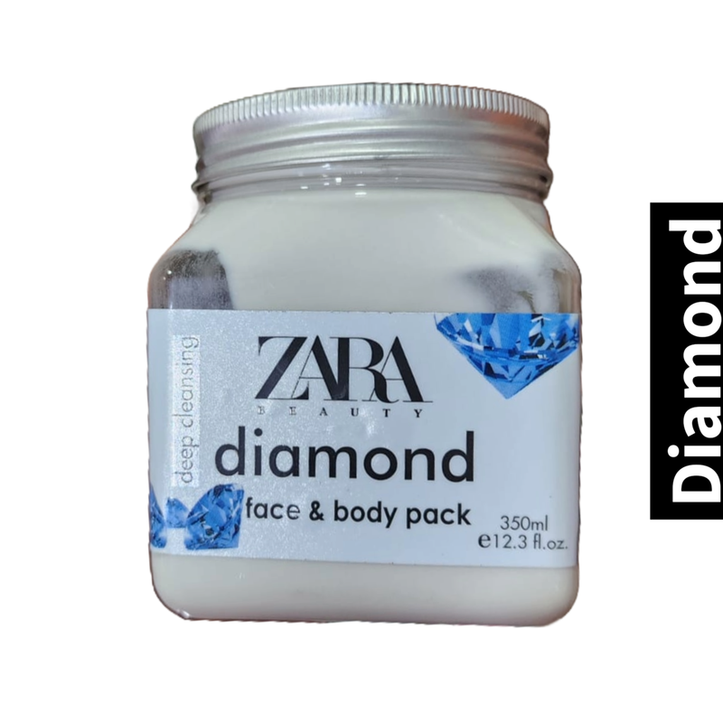 Deep Cleansing Zara Beauty Diamond Face & Body Pack 350ml