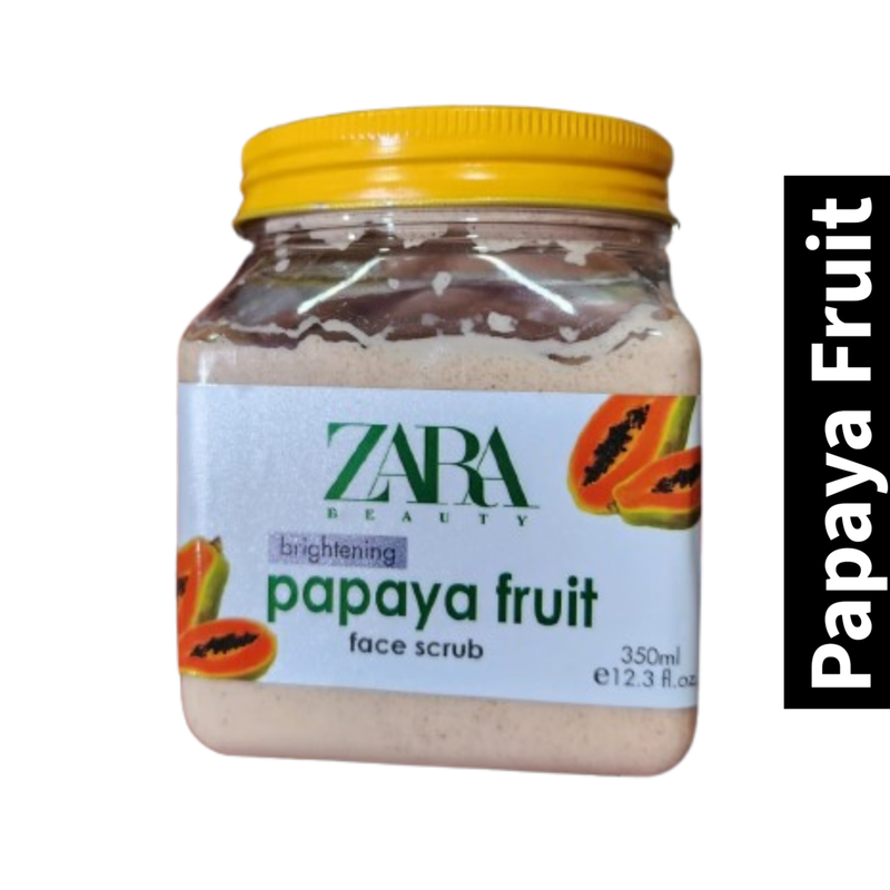 Brightening Zara Beauty Papaya Fruit Face Scrub 350ml