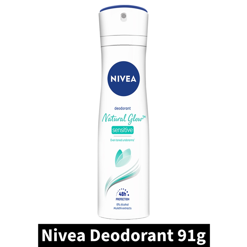 Nivea Natural Glow Sensitive Deodorant (91gm)(Pack of 1)