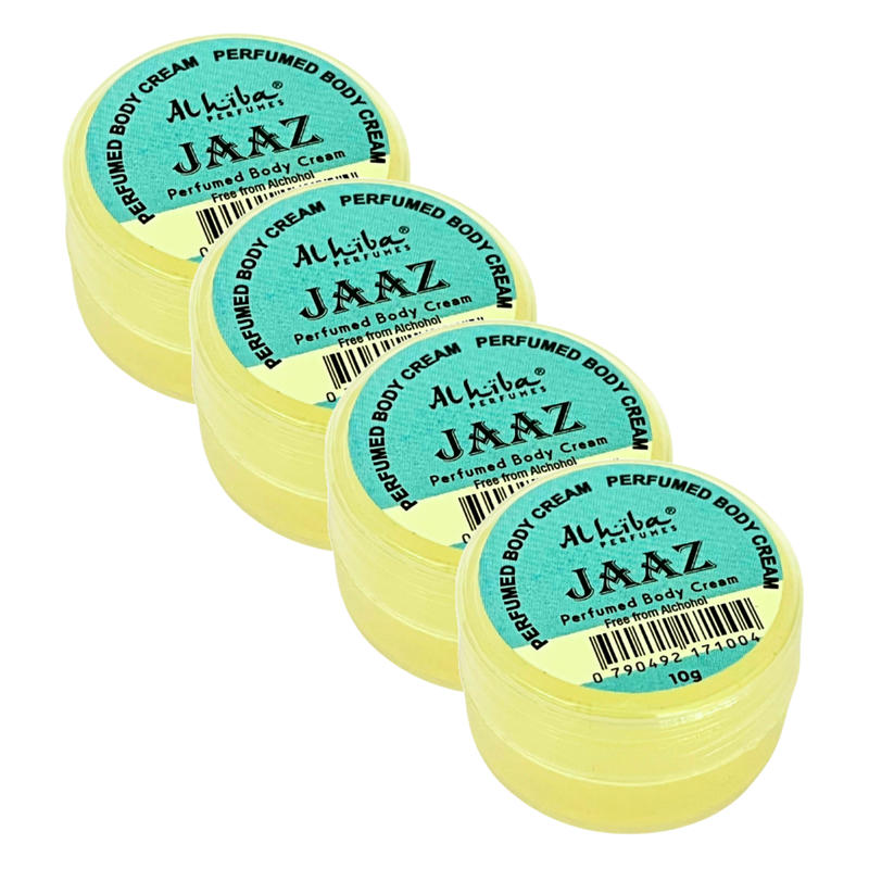 Al Hiba Jaaz Perfume Body Cream 10g Pack of 4