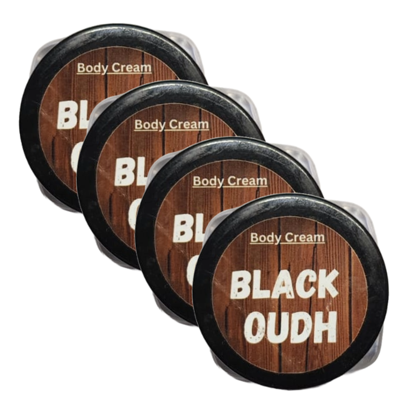 Black Oudh Perfume Body Cream 10g Pack of 4