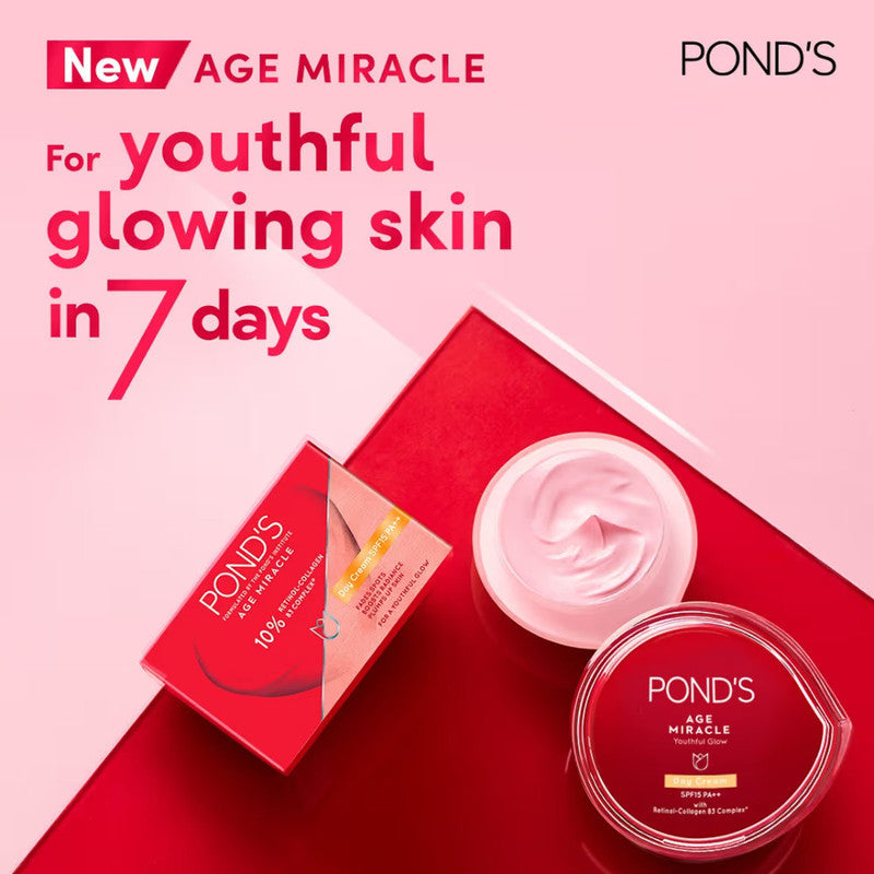 Ponds Age Miracle Wrinkle Corrector SPF 15 PA++ Day Cream 35g - Pack Of 1