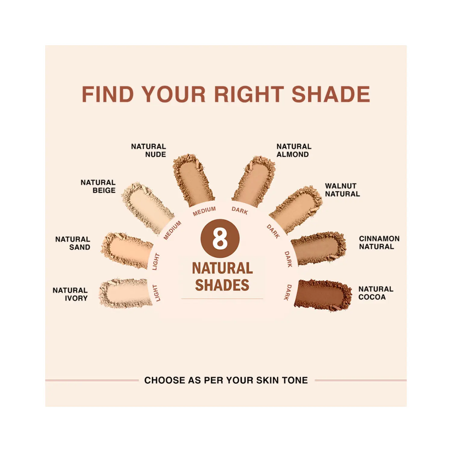 Lakme 9to5 Dual Finish Compact Cinnamon 9G