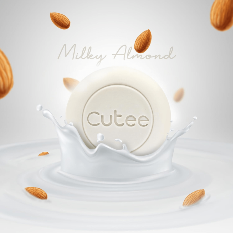 Cutee The Beauty Milky Almond Soap - Pack Of 3 (100g)