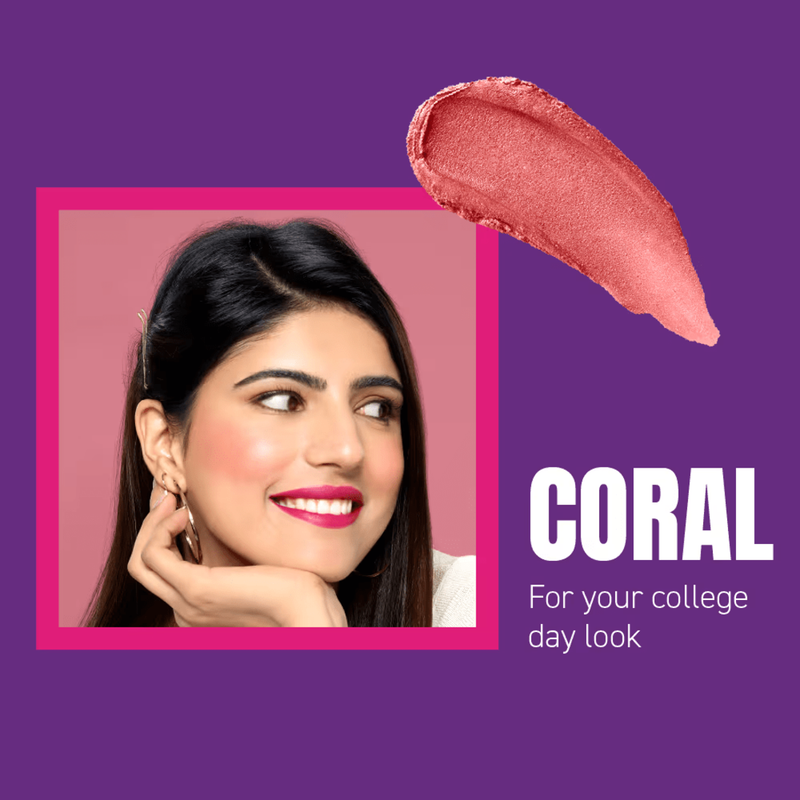 Elle 18 Blush Bomb Super 01 Coral - Pack of 2 (9gm)