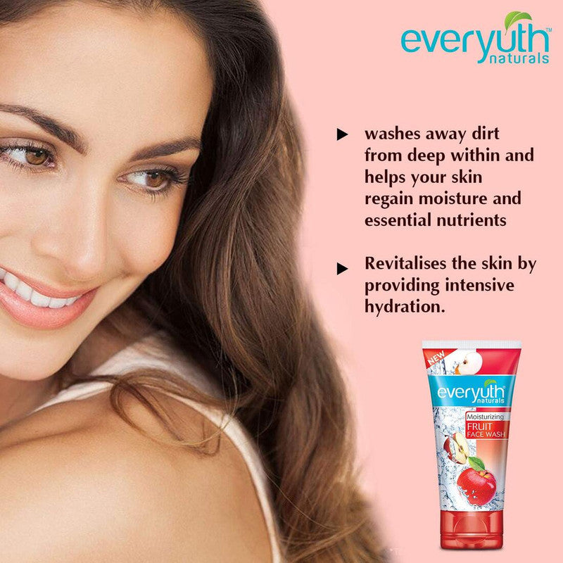 Everyuth Naturals Moisturizing Fruit Face Wash, 150g - Pack Of 2